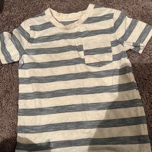 White and navy striped t- shirt